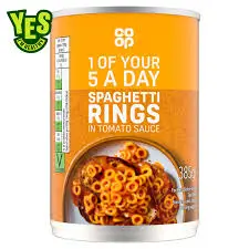 Co-op Spaghetti Rings In Tomato Sauce - 385g