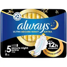 Always Ultra Secure Night Extra - 8pk