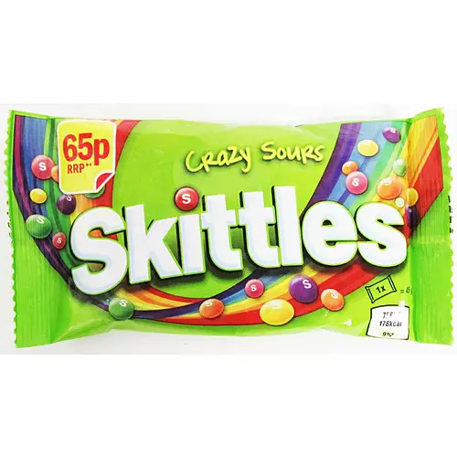 Skittles Vegan Crazy Sours Bag - 45g