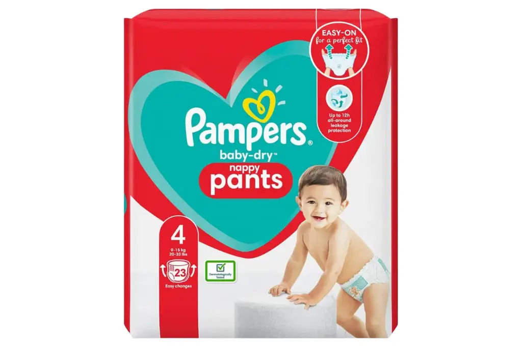 Pampers Baby Dry Pants Carry Pack Size 4 - 23pk