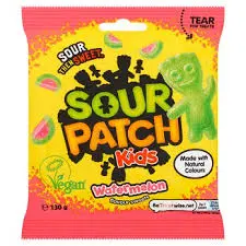 Maynards Bassetts Sour Patch Kids Watermelon - 130g