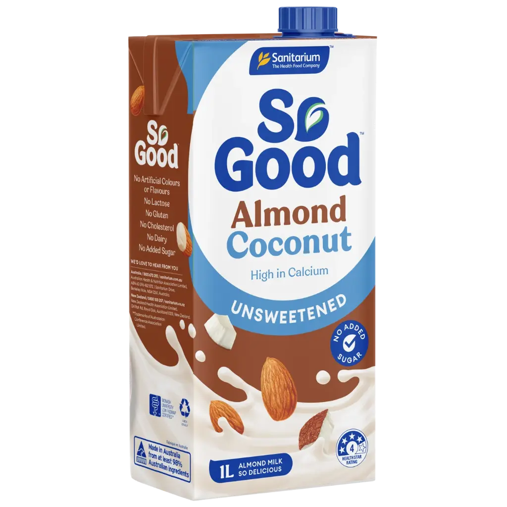 Sanitarium So Good Almond & Coconut Milk Unsweetened 1L