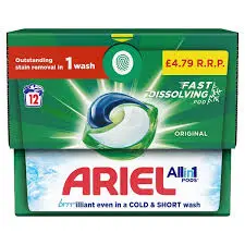 Ariel Liquid Pod Original 12w - 12s