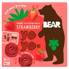 Bear Yoyos Multipack Strawberry - 5x20g