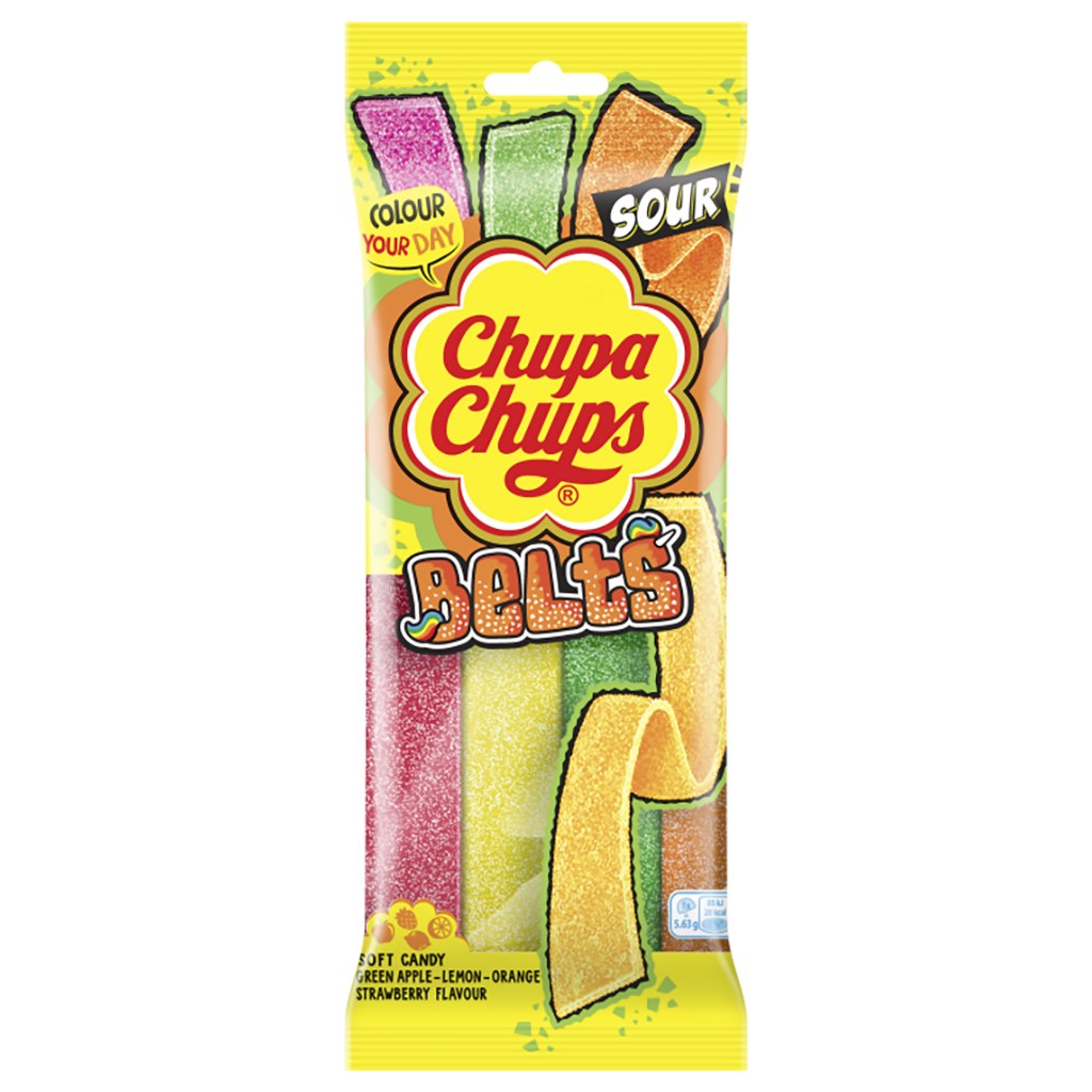 Chupa Chups Belts Sour Mixed - 90g