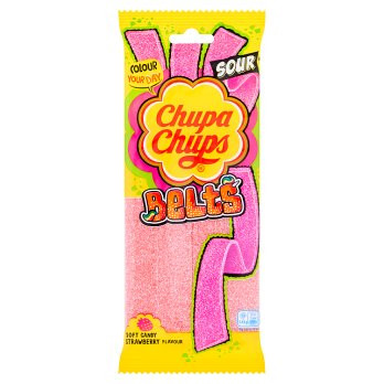 Chupa Chups Belts Sour Strawberry - 90g