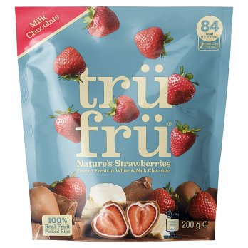 Tru Fru Strawberries Milk Chocolate - 200g