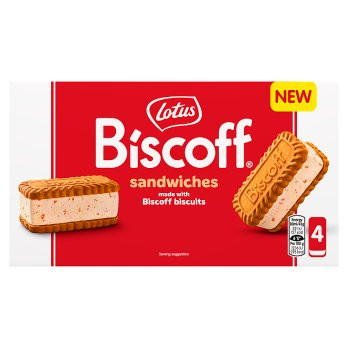 Lotus Biscoff Ice Cream Sandwiches - 320ml