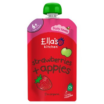 Ella's Kitchen Strawberries & Apples Pouch 4+ Months - 120g