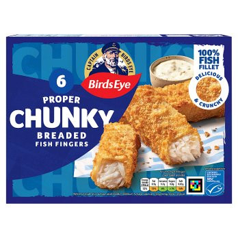 Birds Eye 6 Proper Chunky Breaded Fish Fingers - 360g