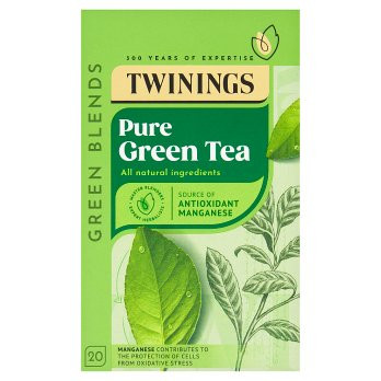 Twinings Pure Green Tea 20 Tea Bags - 50g