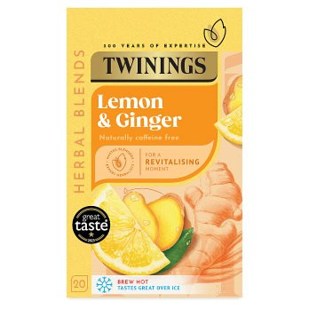 Twinings Lemon & Ginger 20 Tea Bags - 30g