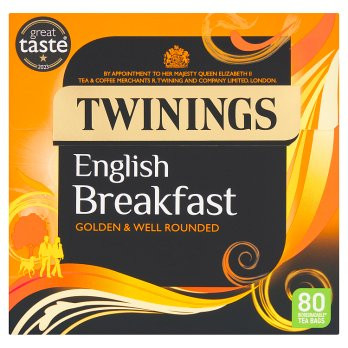 Twinings English Breakfast 80 Tea Bags - 200g