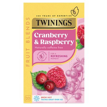 Twinings Cranberry & Raspberry 20 Tea Bags - 40g