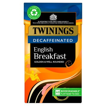 Twinings English Breakfast Decaf 40 Tea Bags - 109g