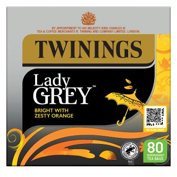 Twinings Lady Grey 80 Tea Bags - 200g