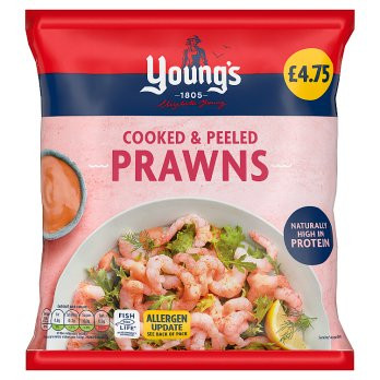 Young's Cooked & Peeled Prawns - 180g