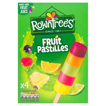 Rowntree's Fruit Pastilles Ice Lollies - 4x65ml