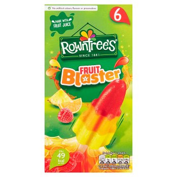 Rowntree's Fruit Blaster Ice Lollies - 6x58ml