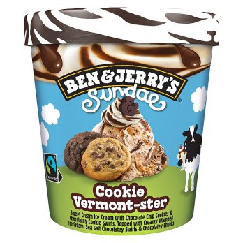 Ben & Jerry's Cookie Vermont-ster Sundae - 427ml