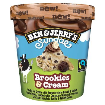 Ben & Jerry's Brookies & Cream Sundae - 427ml