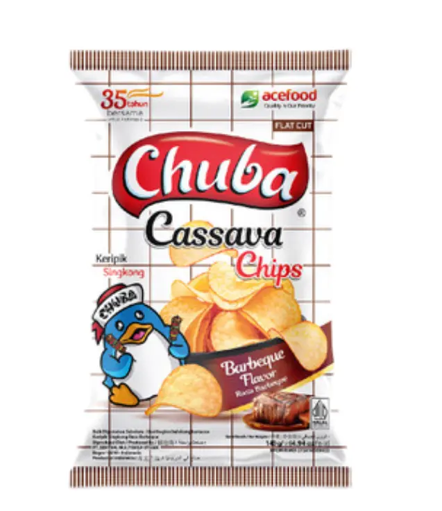 Chuba Cassava Chips BBQ Flavor 125gm