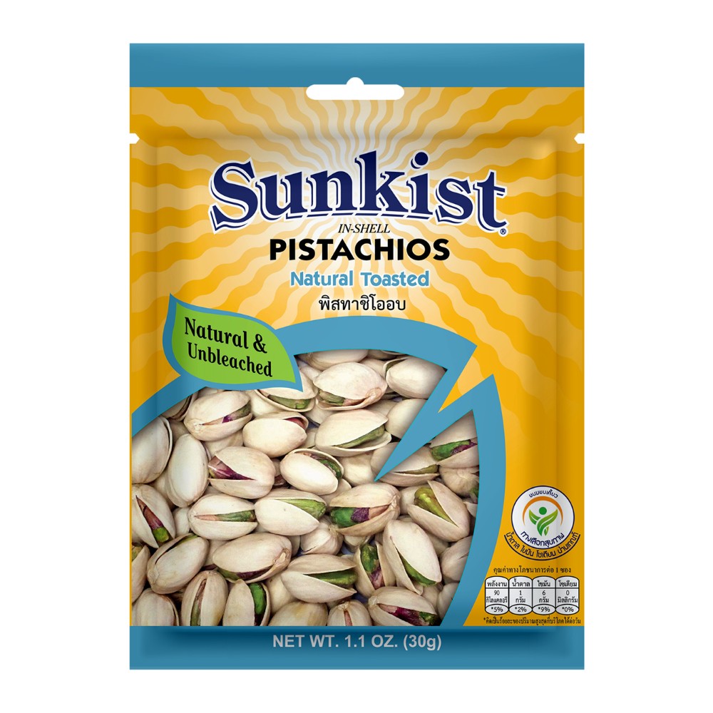 Sunkist Natural Toasted Pistachios In-Shell - 30g