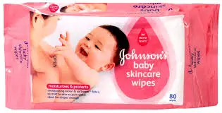 [100095] Johnsons Baby Skincare Wipes Moisturizers & Product 72pcs