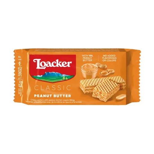 [100199] Loacker Classic Peanut Butter 45g