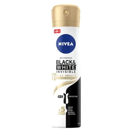 [100315] Nivea Deo Spray Black & White Invisible Silky Smooth (after hair removal) 150ml