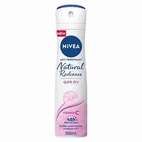 [100325] Nivea Deodorant Spray Natural Radiance Quick Dry Female 150ml