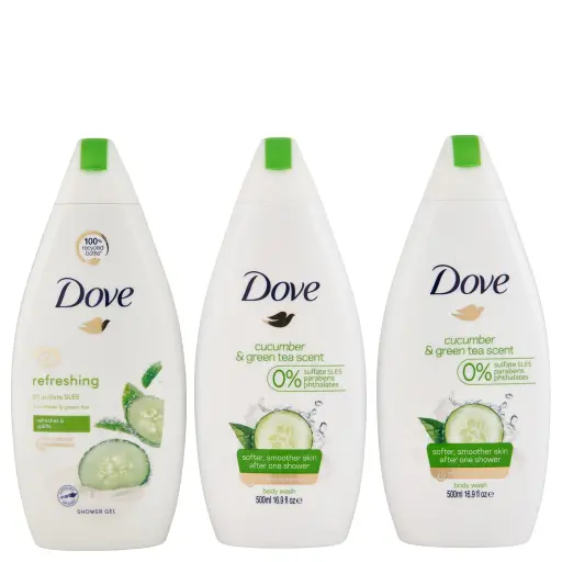 [100398] Dove Body Wash Freshtouch Cucumber & Green Tea Scent   500ml