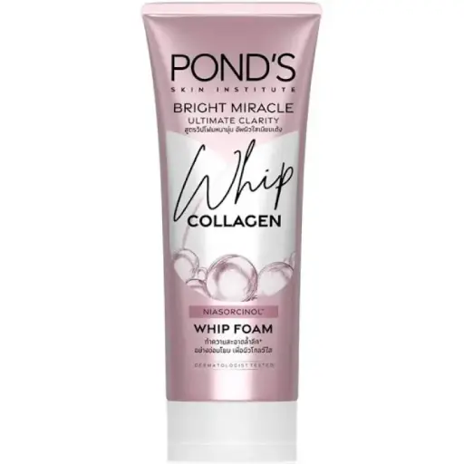 [100661] Ponds Bright Miracle Whip Collagen Facial Foam 100g
