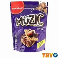 [100685] Munchys Muzic Bite Chocolate Hazelnut Cream 180g