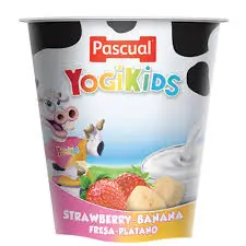 [100708] Pascual Yogikids Strawberry Banana 125gm