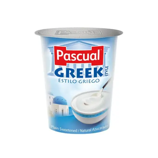 [100713] Pascual Yogurt Greek Style Plain Sweetened 125gm