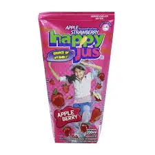 [100775] Happy Jus Apple Berry Juice  200ml