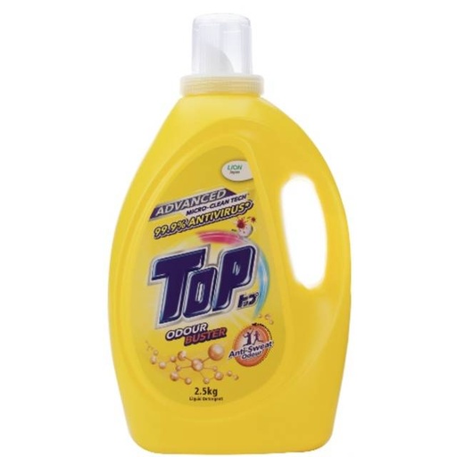 [100838] Top Odour Buster Liquid Detergent ( Yellow) 2.5kg