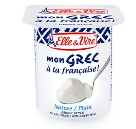 [100959] Elle & Vire Mon Grec Dairy Plain 125g
