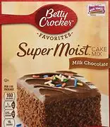 [101202] Betty Crocker Super Moist Cake Mix Milk Chocolate 375g