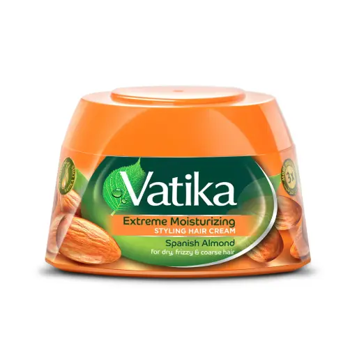 [101285] Dabur Vatika Extreme Moisturizing Hair Cream - Spanish Almond 140ml