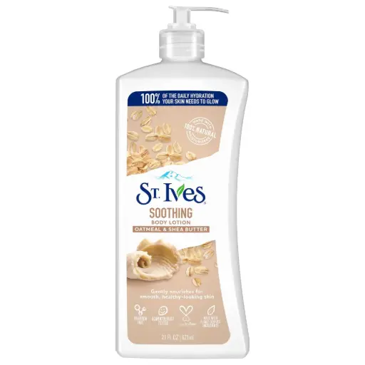[101319] St. lves Soothing Body Lotion Oatmeal & Shea Butter 621ml