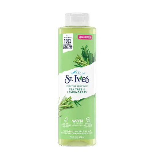 [101321] ST. Ives Body Wash Tea Tree & Lemongrass 650ml