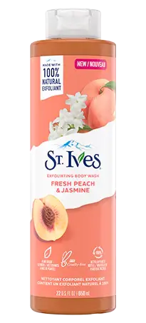 [101323] ST. Ives Body Wash Fresh Peach & Jasmine 650ml