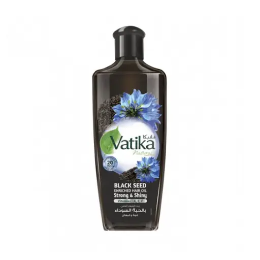 [101368] Vatika Hair Oil Strong & Shiny Black Seed 200ml