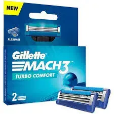 [101401] Gillette Mach3 Turbo Comfort Cartridges x 2