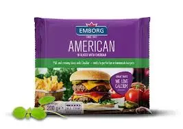 [101519] Emborg American 10 Slices with Cheddar 200g