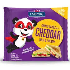 [101520] Emborg Cheese Slices with Cheddar Mild & Creamy 200g