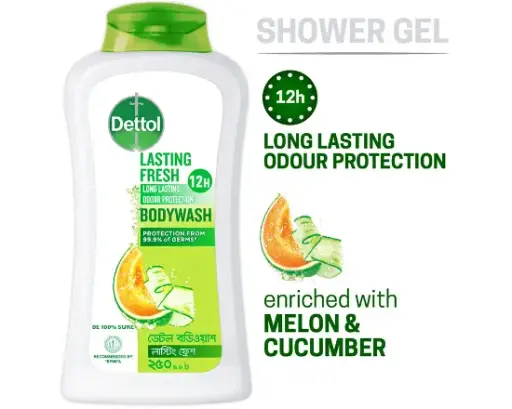 [101566] Dettol Lasting Fresh Bodywash 250ml 