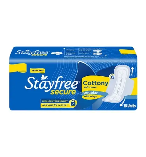[101600] Stayfree Secure Cottony Regular 18 Pads